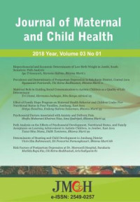 Image of Journal of Maternal and Child Health vol.3 no.1 (2018)