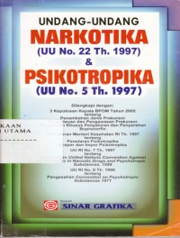 Image of Undang-undang (UU N0 22 th. 1997)dan Narkotika(UU No. 5th.1997)