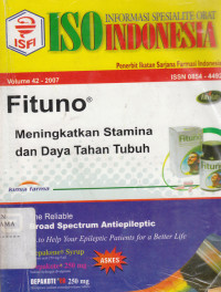 Image of ISO : Informasi Spesialite obat Indonesia edisi 42