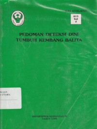 Image of Pedoman Deteksi Dini Tumbuh Kembang Balita