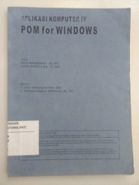 Image of Aplikasi Komputer IV POM For WINDOWS