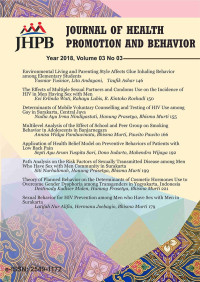Image of Journal of Health Promotion and Behavior vol 3 no.3 (2018)