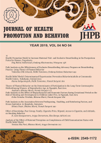 Image of Journal of Health Promotion and Behavior vol 4 no.4  (2019)