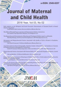 Image of Journal of Maternal and Child Health vol.3 no. 2(2018)
