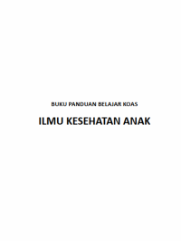 Image of EBOOK PANDUAN BELAJAR KOAS ILMU KESEHATAN ANAK