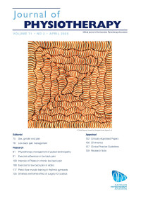 Image of Journal of Physiotherapy Vol 71 No 2 2025