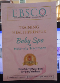 Image of Training Healthpreneur: Baby Spa & Maternity Treatment Mencetak Profit Luar Biasa dari Bisnis Kesehatan