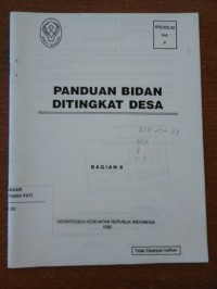 Image of Panduan Bidan ditingkat Desa