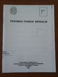 Image of Pedoman Pondok Bersalin