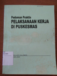 Image of Pedoman Praktis Pelaksanaan Kerja Di Puskesmas